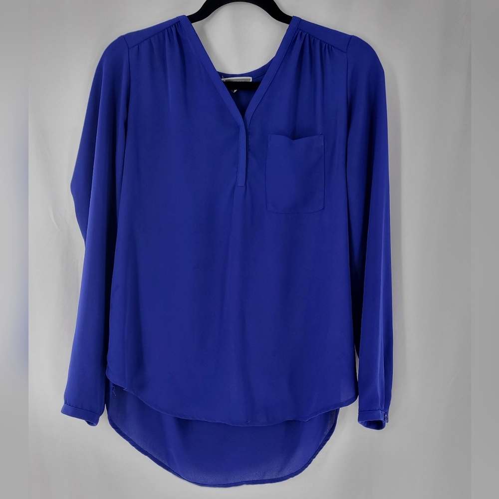 Pleione Cobalt Blouse Sz S